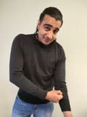 Black. Mens long sleeve sweater