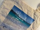 SUMMER BEACH COTTON CANVAS BAG RAW
